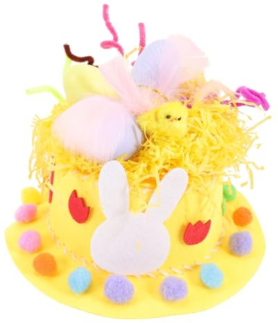 Hohopeti Osterhut Für Jungen Und Mädchen Set Mit Hutherstellungsmaterialien Osterparty- Vliesstoffspielzeug