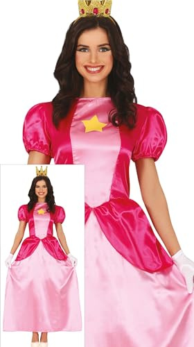 FIESTAS GUIRCA Disfraz de Princesa Estrella Mujer - Vestido de Princesa Rosa - Disfraces de Reina de Cuento de Hadas para Mujer Talla M