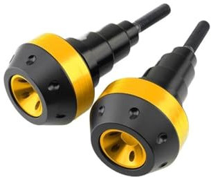 HZBHD Sturzschutz Motorrad-Sturzpads, Sturzpad-Schieberschutz Für Y&amaha R3/R15/R25 MT-03 MT-07 MT-09 MT-15 FZ-1 FZ-6 FZ-8 Crashschutz(Gold)