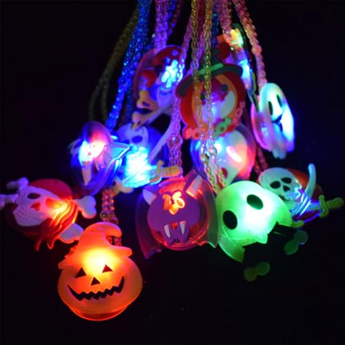 LED-Lichterketten für Partys, Halloween, Kinder, LED-Halsbänder, Spielzeug, LED-Spielzeug, Partyzubehör, Halloween, Karneval, Party, 6 Stück