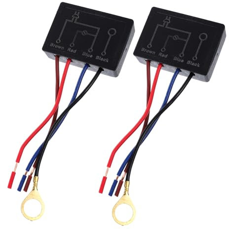 WOONEKY 2stücke Touch Lampe Dimmer Schalter Für Tischleuchte Led Licht Sensor Control Modul Schwarz Ersatzteil Installationshilfe Für Dimmbare Lampen