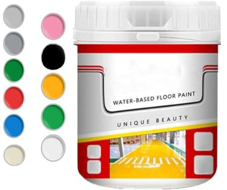 Quick-Dry Waterproof Epoxy Floor Pai,0.5/1/5KG Anti-Slip Water-Based Floor Paint,Durable Concrete Floor Paint for Interior and Exterior