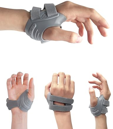 Thumb Brace for Joint Pain,CMC Joint Thumb Arthritis Brace, Thumb Splint for Osteoarthritis, Tendonitis, Arthritis Relief, Thumb Support Brace, CMC Joint Stabilizer Orthosis(Left Hand, M, Gray)