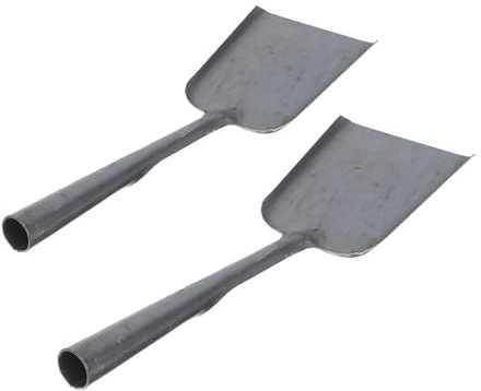 TOPBATHY 1 Jeu Pelle À Cendres De Charbon Domestique Pelle À Poussière De Jardin Plat Feu Kit Jardinage Kit De Jardinage Outil Multifonction Bêche De Ferme Pique À Charbon Barbecue 2 Pièces