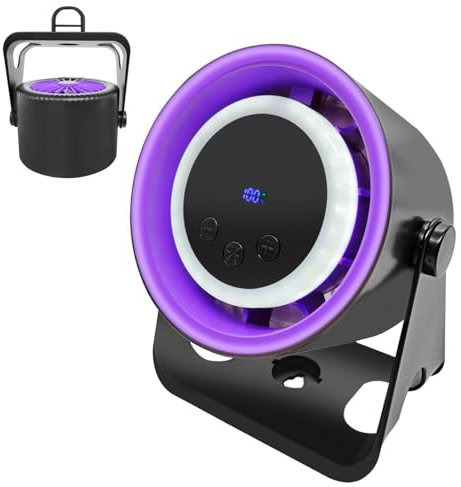 MENQANG Ventilatore da tavolo USB e SUB Fan Quiet | 4 livelli + regolazione continua | Connettore tipo C | uso silenzioso | materiale di sicurezza ABS | con luce respiratoria