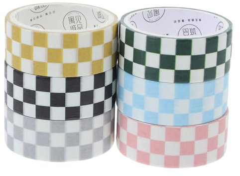 CLISPEED 6rollos Cinta Washi Adhesiva Decorativa Multifuncional Para Manualidades y Decoración