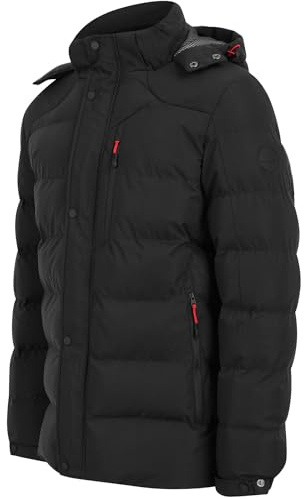 Tokyo Laundry Men's Hooded Padded Quilted Puffer Jacket Coat