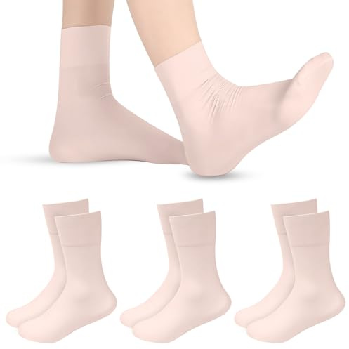 Leikedun 3 pares de calcetines de ballet para niños, transpirables, para danza al tobillo, calcetines esenciales para niñas, ballet, clic, jazz, gimnasia, danza moderna, rosa, Altoa única