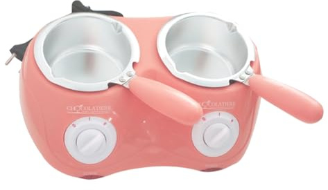 Jooehyer Forno Elettrico per Sciogliere Il Cioccolato A Bagnomaria, Macchina per Sciogliere Il Cioccolato A Doppia velocità con Pentola Calda, Spina UE