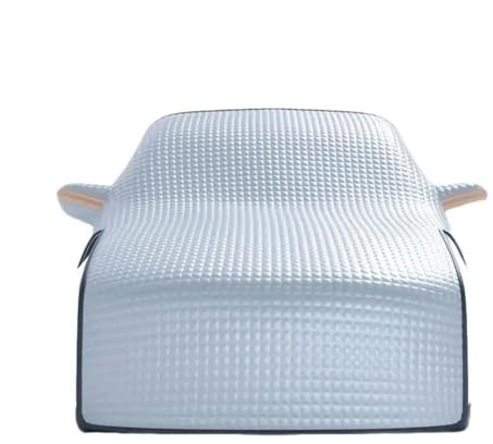 Pare Brise Hiver Bâche Couverture Neige Pare-Brise Voiture, Capot Moteur Automatique d'hiver avec Protection Tête Bande Réfléchissante