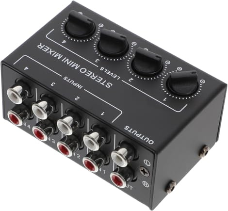 Cx400 Mezclador de Audio de 4 Canales Pasivo Negro