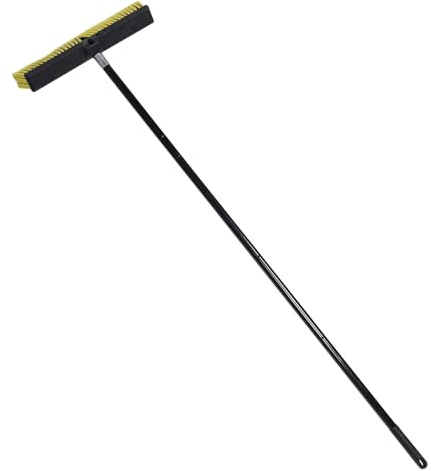 Balai de Rue Robuste à Tête Filetée en Alliage d'Aluminium 80 CM Balai Brosse Léger pour Nettoyage Extérieur de Cour Terrasse Allée et Garage de Jardin Polyvalent pour