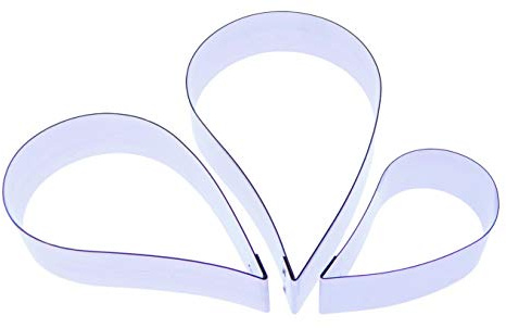 Valley Cutter Company Hibiscus Petal Sugarcraft Cutter - Set of 3 Teardrop Stainless Steel