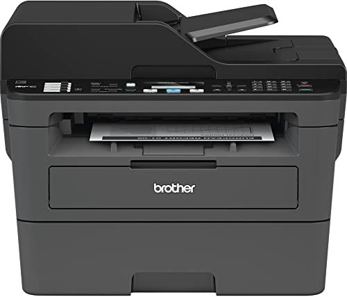 Brother MFCL2710DW Stampante Multifunzione Laser 4 in 1 Bianco e Nero, Velocità Stampa 30 ppm, Scheda di Rete Cablata, Wi-Fi, Stampa Fronte/Retro Automatica, ADF 50 Fogli, Display LCD