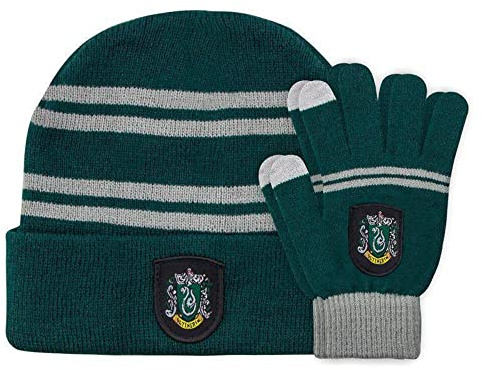 Cinereplicas - Harry Potter - Set Bonnet & Gants - Enfants - Licence Officielle - Au choix Gryffondor Serdaigle Serpentard ou Poufsouffle