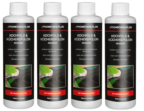 moebelplus Kochfeld & Küchenspülen Reiniger - 4er Set