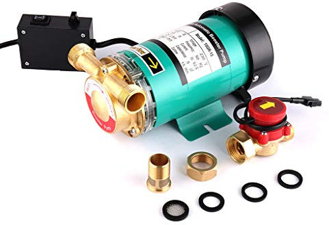 SHYLIYU Circulation Pump Booster Pump Hot Cold Automatic Water Pressure Pumps ¾ Outlet Hot Water Pump with Brass Water Flow Switch for Home 120W 25l/min Pond Fountain