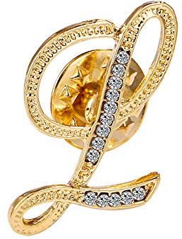 Broche de letra inicial, pin de solapa pequeño, pin de corbata con nombre, regalos personalizados para niñas, mujeres, hombres, niños, dorado, A-Z, Circonita cúbica, diamantes de imitación, NA