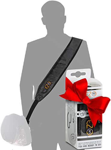 Cinturino per casco da moto doppio anello a D-Potrai avere le mani libere. Accessorio per casco pratico e leggero invece della solita borsa per il casco.Regalo perfetto per uomini e donne.EZ-GO