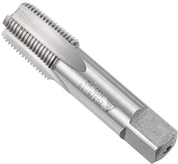 CoCud Gewinde Gewindefräsen ZG3/8-19 Gewinde H2 6542 Hochleistungsstahl Maschine 4 Gerade Flöten Schraube Einfädeln Gerät - (Verwendung: für Abhören Bohrgerät) 1Stk