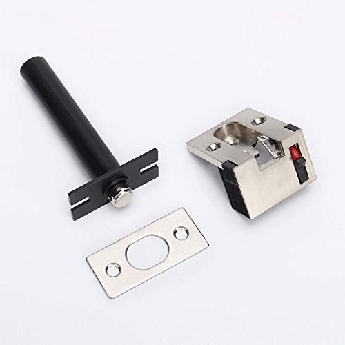 Door Chain Lock, Zinc Alloy Security Concealed Door Chain Guard Heavy Duty Safety Chain Latch Lock for Home, Apartment, Hotel (Brushed Steel)