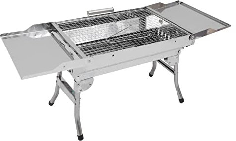 MERRYHAPY Faltbarer Grillrost Aus Edelstahl Für Außenbereich Tragbarer Mehrzweck-grill Mit Einfacher Bedienung Kompakter Grillrost Für Camping Und Gartenpartys