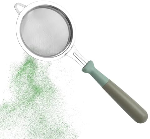 Cuchara desnatadora de grasa, Cuchara desnatadora de malla fina,Espumadera para olla caliente con mango largo | Colador de alimentos de acero inoxidable para la separación de espuma flotante,