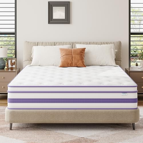 Moziel 80x200 cm Matratze, 30 cm Höhe, H3, Oeko-TEX Zertifiziert, Gel Memory Foam Hybrid, Taschenfederkern, Atmungsaktiv, Mittelfest, Druckentlastung, Tonnentaschenfederkernmatratze in Box verpackt
