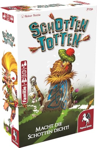 Pegasus Spiele Schotten Totten, Grün, Blau, Rot, 10 cm x 4 cm x 15 cm