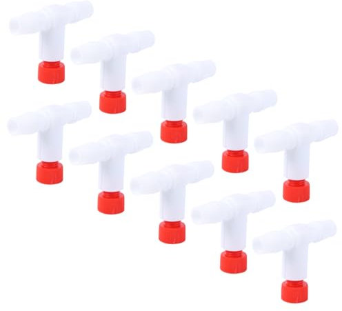 Generisch Regelventil für Aquarien Ventile Schläuche Stecker klopfen Kabel aquarium schlauchverbinder aquaristik zubehör Aquarium Luftzubehör Plastikventil Sauerstoffanschluss Weiß