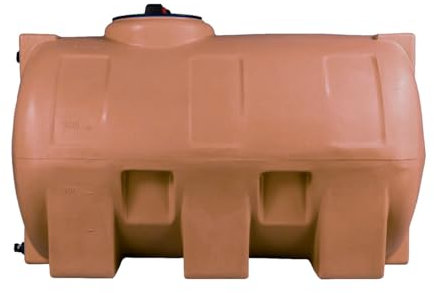 ELBI Behälter 500 l, Regentonne, horizontal, Terrakotta Cho500