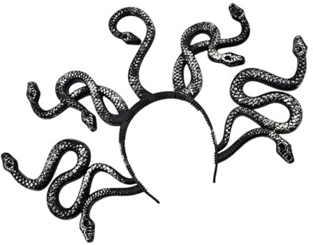 Naqqios Schlangen-Stirnband-Kostüm, Masken-Kopfschmuck, Schlangen-Stirnband, Kopfschmuck, Cosplay-Kopfschmuck, Haarschmuck für Halloween, Maskerade