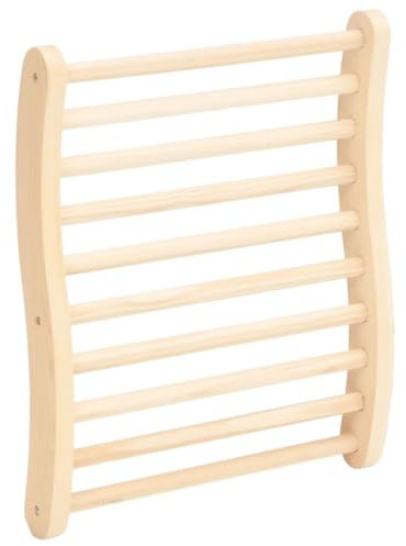 LLEZKBR Hogar y jardín, piscina y spa, accesorios de sauna, respaldo de sauna en forma de S, madera maciza de pino