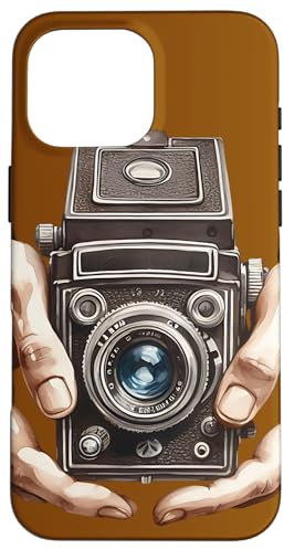 Vintage Brownie Analog SLR Camera Art Photographer Film Case for iPhone 16 Pro Max