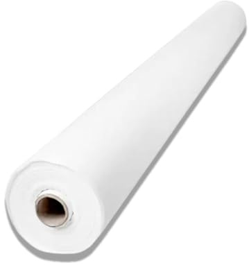 White Disposable Banquet Paper Roll – Table Cover Roll for Parties, Events & Catering – Premium Paper Tablecloth – Waterproof & Tear-Resistant – Ideal for Buffet & Wedding Tables (White, 25m x 1.2m)