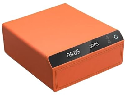 Coffre-Fort, Coffre-fort Domestique, Petite Boîte À Bijoux En Cuir, Boîte De Ranment Intellinte, Tout En Acier, Antivol, Tiroir À Empreintes Digitales, Coffre-fort