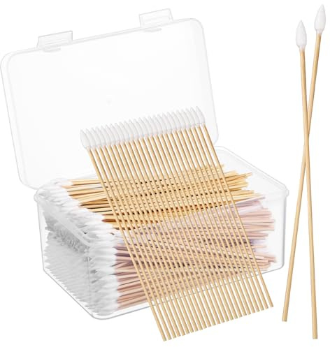 PartyKindom 500stücke Präzision Wattestäbchen Baumwolle Spitze Ohr Reinigung Tupfer Make-up Elektronik Reinigungswerkzeug