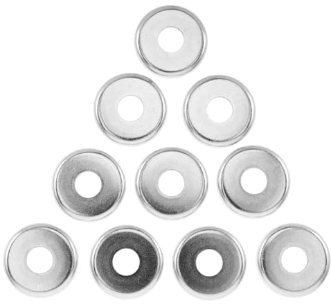 WOONEKY Unterlegscheiben zur Leistungssteigerung 10 Stück Aluminium für Rollschuhbasen Leichtgewichtig und Robust in Silber für Erfahrene Skater