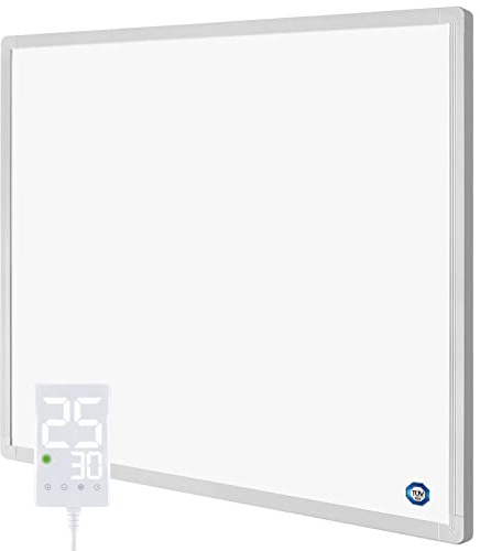 Hocosyme Infrarotheizung 600 Watt mit Thermostat | Infrarotheizung Wandmontage für 10-18 m² | Elektroheizung mit Überhitzungsschutz | Touch-Thermostat | TÜV & 10 Jahre Garantie