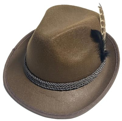 Sombrero genérico Oktoberfest Sombrero de traje no tejido - Vestir Headgear for Role Play Party | Rendimiento de escena Masquerade Ball Festival Accesorio para hombres mujeres adultas adolescentes