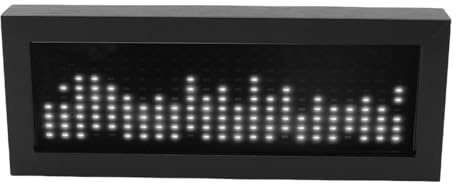 VBESTLIFE Luz de Ritmo de Espectro de Música con Control de Sonido y Doble Entrada, Pantalla de Frecuencia en Tiempo Real, para los Músicos de Juego Entusiastas de Hifi Studio Home Studio (Blanco