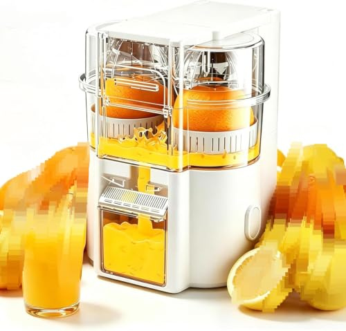 Jus d'agrumes électriques à Double tête avec Coupe intégrée, Presse-Citron Automatique, extracteur de jus sans Fil à 2 Vitesses, Presse-Glaces Portable pour Oranges, Citrons et Citrons Blancs
