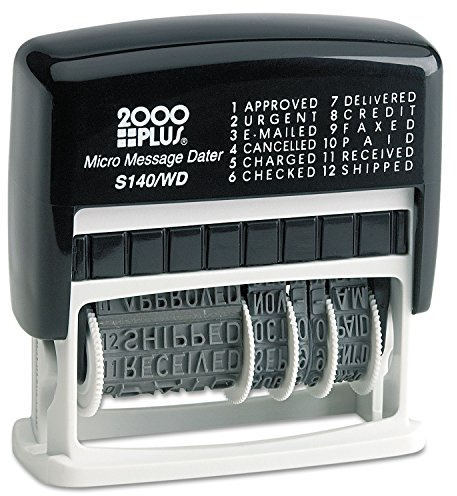 Cosco 2000 Plus Self-Inking Type Size 1 Micro Message Dater (011090)