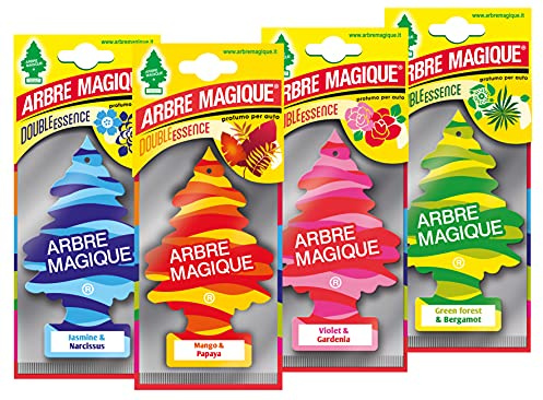 Lot 48 Arbre Magique Désodorisant Double Essence Caisse mixte accessoires voiture et moto
