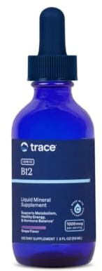 Trace Minerals Ionic B12 - Liquid Multivitamin for Hormone Balance & Healthy Nerve Function - Supports Metabolic Health - Enzyme Production - Natural Wellness Formula - 2 fl oz (59 Servings)