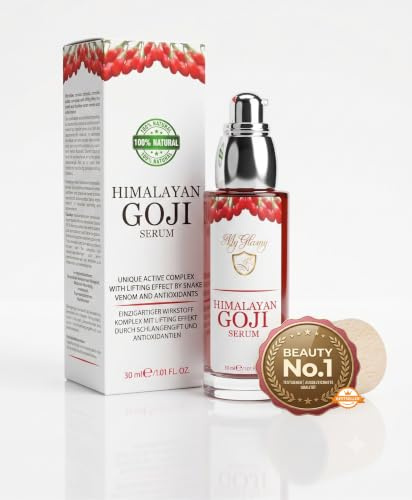 MyGlamy 30 ml veganes Luxus Anti-Age-SERUM Himalaya-Goji-Beeren & Schlangen-Gift Snake Superfood-Essence Bio 100% NATUR Hyaluronsäure -ohne Konservierungsstoffe-Parfüm-Alkohol