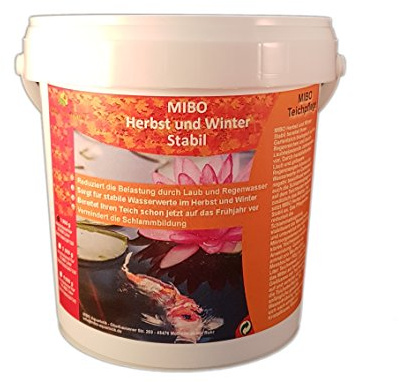 MIBO Herbst und Winter Stabil 1kg Gartenteichpflege Wasseraufbereiter Schlammregulierer