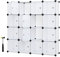 SONGMICS Armadio a 16 Cubi, Portaoggetti Organizzatore, Armadietto Mobiletto con Ante, per Abiti Scarpe Libri, Facile da Assemblare, Bianco LPC44BS