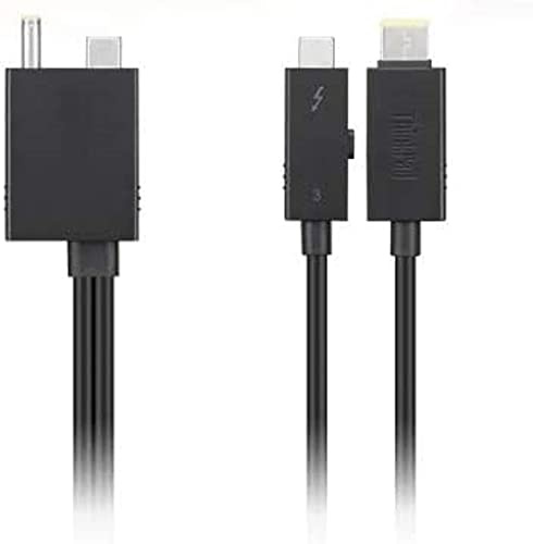 Lenovo ThinkPad Thunderbolt3 WS Cable **New Retail**, 4X90U90616 (**New Retail**), schwarz, length is 70cm (2’4’’).