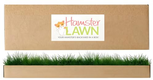 DoggieLawn Natural Grass Mat for Small Pets - Fresh Real Grass Bed - Indoor/Outdoor Lounging Pad for Hamsters, Guinea Pigs & Other Small Animals - Disposable, Natural (Grande)